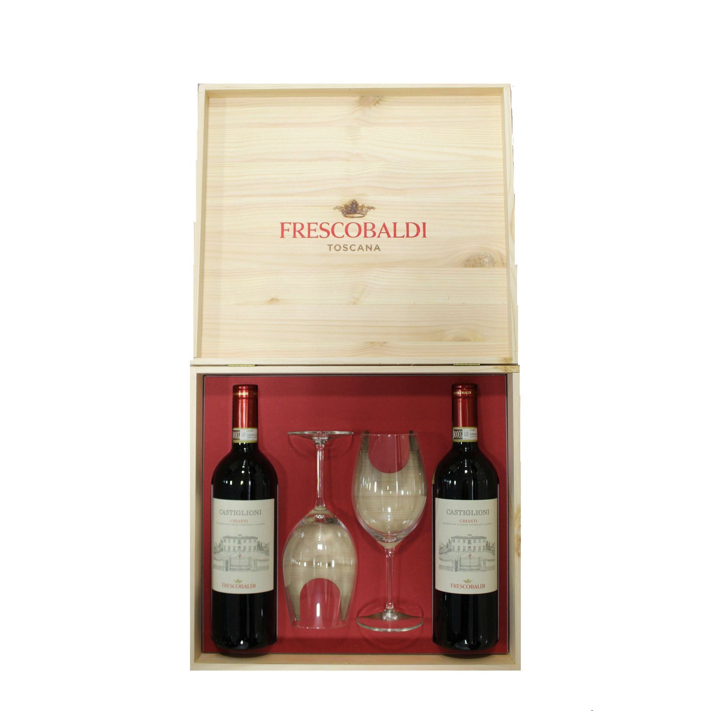 Cassetta Castiglioni Chianti+2 Calici