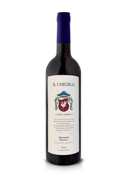 VINO MAREMMA TOSCANA IL CHIURLO CL.75