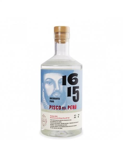 LIQ.PISCO PURO QUEBRANTA 1615 CL.70