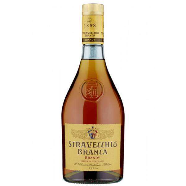 BRANDY STRAVECCHIO BRANCA CL.70-19-COGNAC ARMAGNAC BRANDY-Enoteca Guerrera