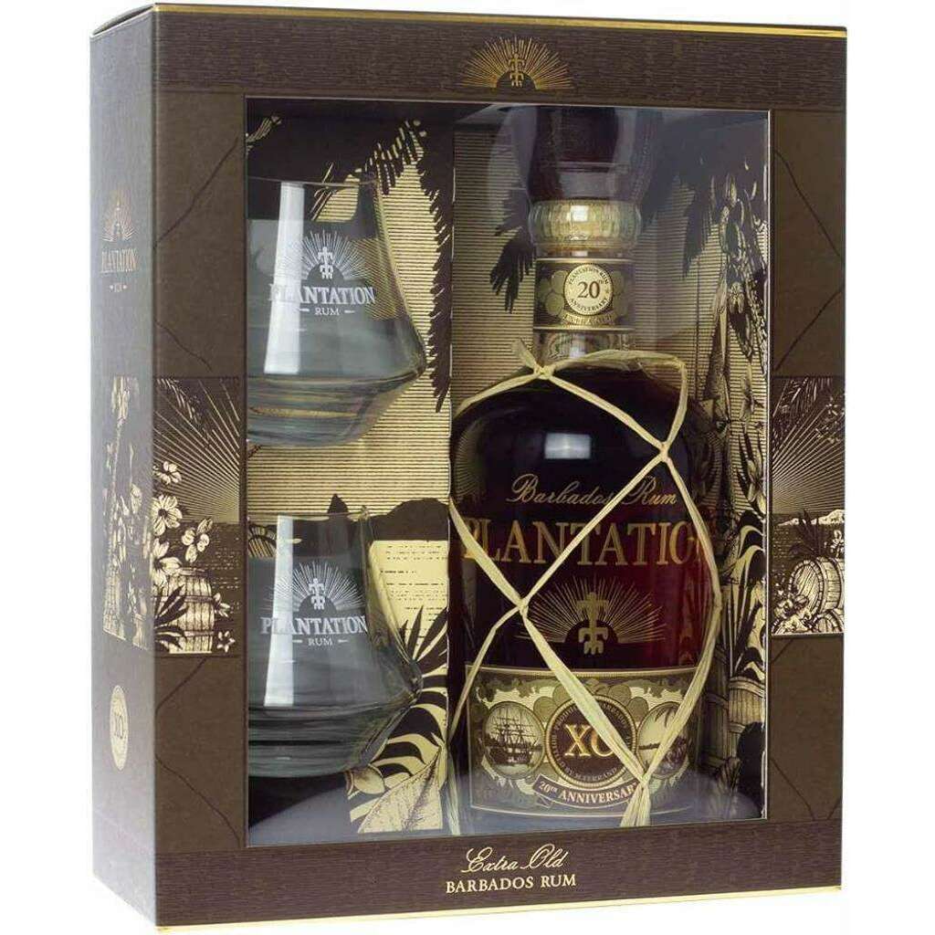 Rhum Plantation Xo 20th Ann + Bicchieri