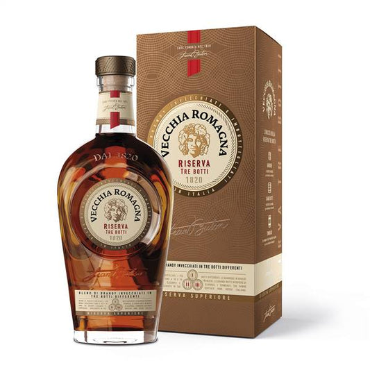 BRANDY VECCHIA ROMAGNA TRE BOTTI CL 70