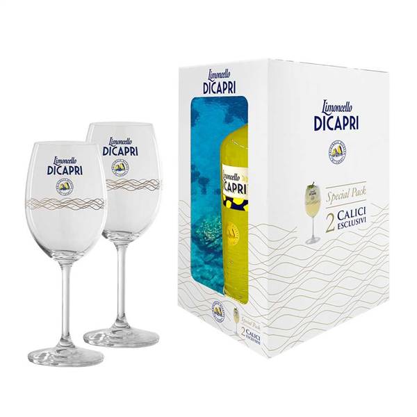 LIMONCELLO DI CAPRI CONF + 2 CALICI