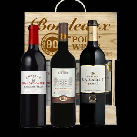 Cassetta 3 Bott. Bordeaux 90+point Wines