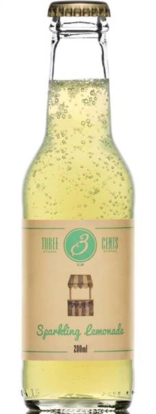 BIBITA THREE CENTS SPARK LEMON ML.200X24