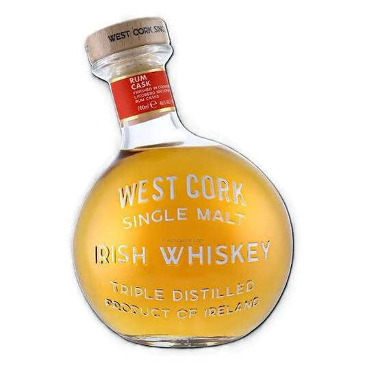 WHISKY WEST CORK RUM CASK IRISH CL 70