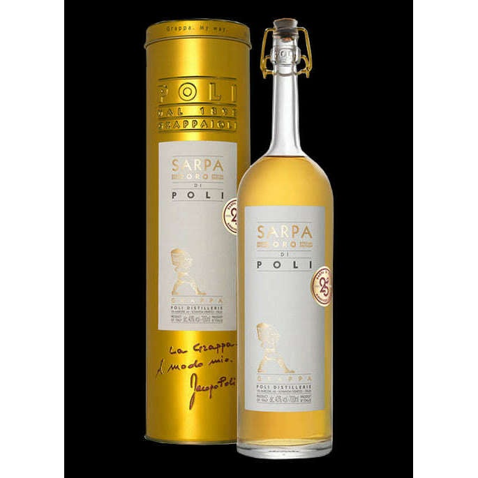 Grappa Barrique Sarpa Oro Con Astuccio