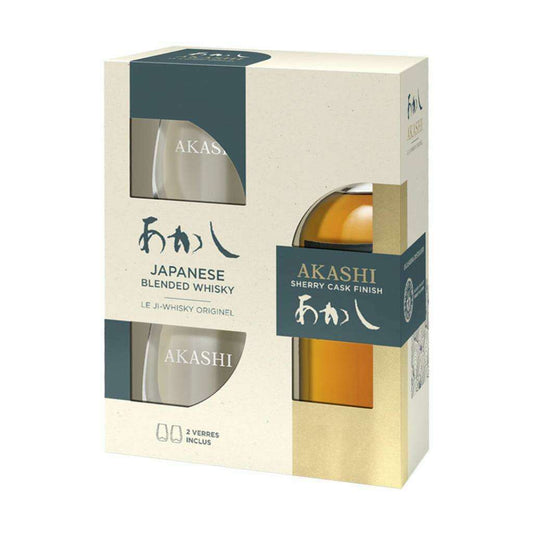 Whisky Akashi Mensei Con Bicchieri Cl.50